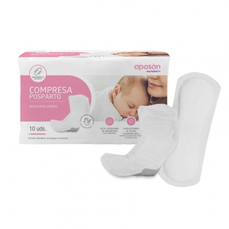 APOSAN 10 COMPRESAS POSTPARTO MATERNITY