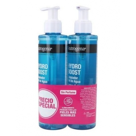 NEUTROGENA PACK HYDRO BOOST LIMPIADOR GEL DE AGUA SIN PERFUME 2 X 200 ML