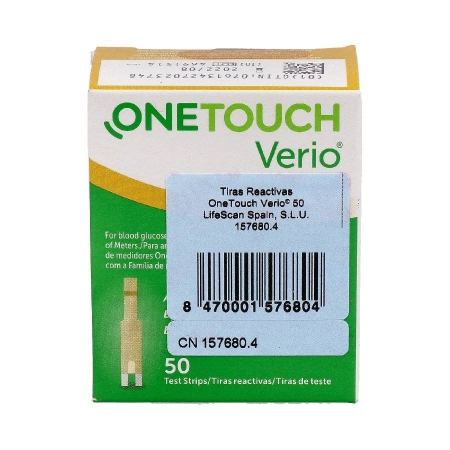ONETOUCH VERIO 50 TIRAS REACTIVAS PARA GLUCEMIA