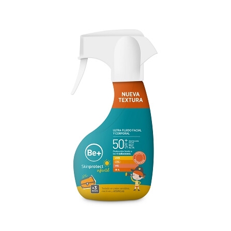 BE+ SKINPROTECT INFANTIL ULTRAFLUIDO SPRAY FACIAL Y CORPORAL SPF50+ 250 ML