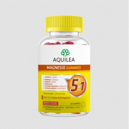 AQUILEA MAGNESIO (CITRATO) GUMMIES 60 GOMINOLAS SABOR MORA