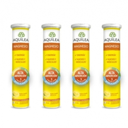 AQUILEA MAGNESIO 375 MG 56 COMPRIMIDOS EFERVESCENTES SABOR LIMON FORMATO XL