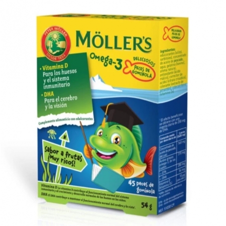 MOLLER'S KIDS OMEGA 3 45 GOMINOLAS
