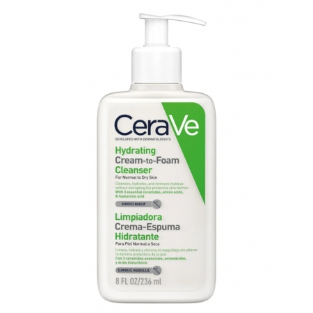 CERAVE GEL LIMPIADOR CREAM TO FOAM 473 ML
