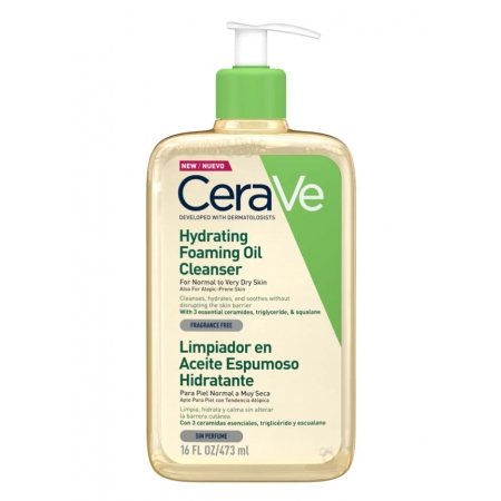 CERAVE LIMPIADOR ACEITE ESPUMOSO HIDRATANTE 473 ML