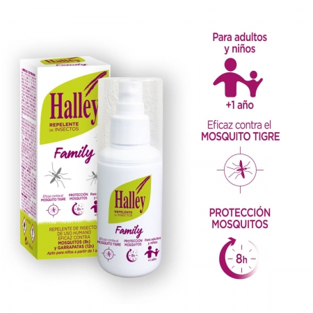 HALLEY FAMILY REPELENTE DE INSECTOS VAPORIZADOR 200 ML