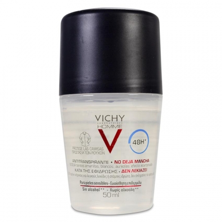 VICHY HOMME ANTITRANSPIRANTE ANTIMANCHAS HOMBRE ROLL ON 50 ML