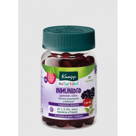 KNEIPP 30 GUMMIES NIÑOS IMMUNIDAD SABOR FRAMBUESA