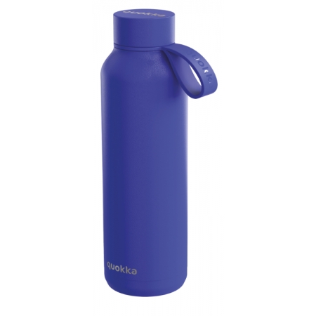 QUOKKA BOTELLA ACERO INOXIDABLE CON COLGADOR DUSK BLUE 630 ML