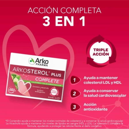 ARKOSTEROL PLUS COMPLETE 30 COMPRIMIDOS