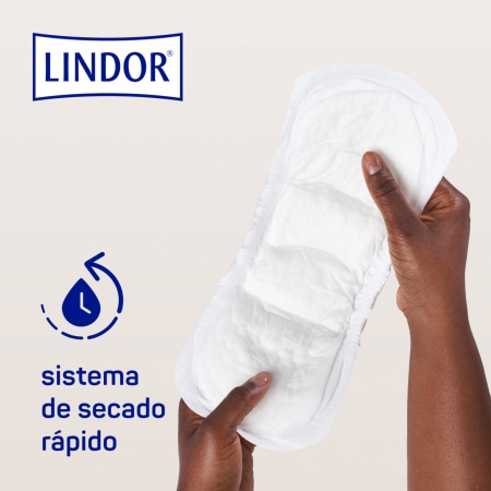 LINDOR LADY PAD NORMAL 3 GOTAS 12 UNIDADES