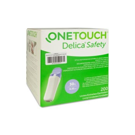 ONETOUCH DELICA SAFETY 200 DISPOSITIVOS DE PUNCION DESECHABLES