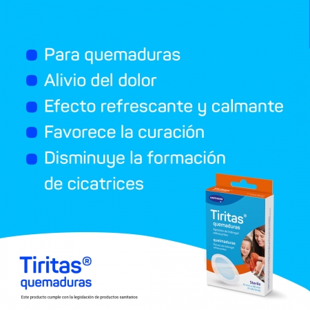 TIRITAS MEDICAL QUEMADURAS 8 UNIDADES 6,5 CM X 4,5 CM