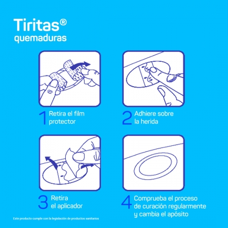 TIRITAS MEDICAL QUEMADURAS 8 UNIDADES 6,5 CM X 4,5 CM