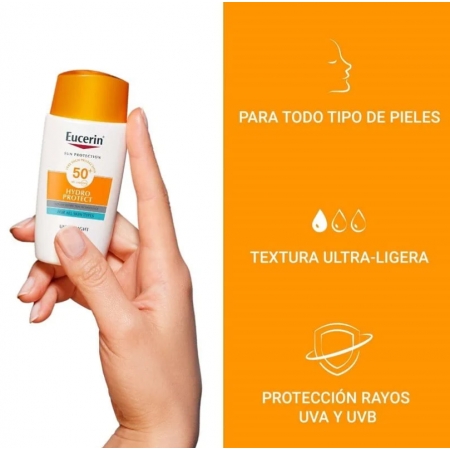 EUCERIN SUN HYDROPROTECT FLUIDO ULTRA LIGHT SPF50+ 50 ML TONO MEDIO