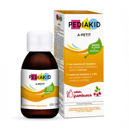 PEDIAKID APETITO TONO JARABE SABOR FRAMBUESA 125 ML