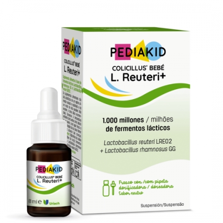 PEDIAKID COLICILLUS BEBE L. REUTERI GOTAS 1 BOTELLA 8 ML CON PIPETA