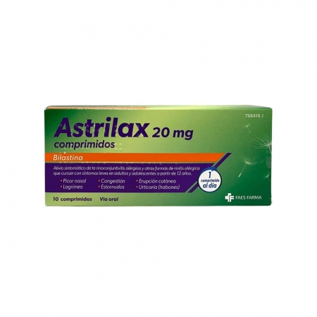 ASTRILAX 20 MG 10 COMPRIMIDOS