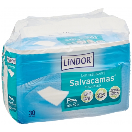 LINDOR AUSONIA SALVACAMAS 30 UNIDADES 60 CM X 40 CM
