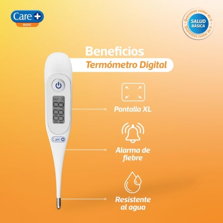 CARE+ TERMOMETRO DIGITAL RIGIDO