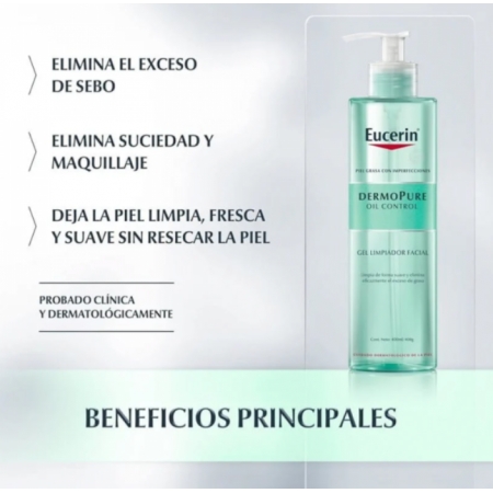 EUCERIN DERMOPURE OIL CONTROL GEL LIMPIADOR FACIAL 200 ML