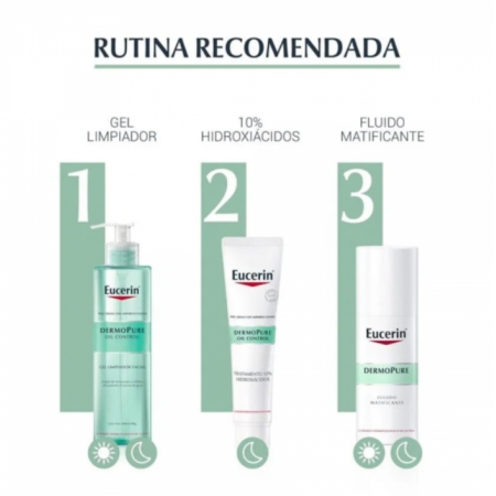 EUCERIN DERMOPURE OIL CONTROL FLUIDO FACIAL HIDRATANTE MATIFICANTE 50 ML