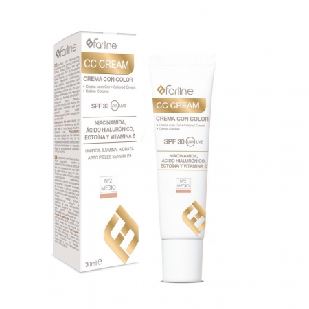 FARLINE CC CREAM 1 TUBO 30 ML Nº2 COLOR MEDIO