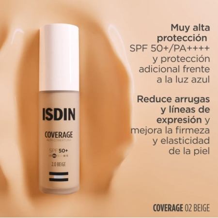 ISDIN COVERAGE MAQUILLAJE SPF50+ 30 G COLOR 2.0 BEIGE