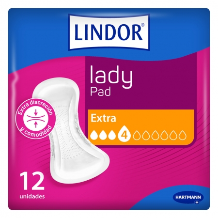 LINDOR LADY PAD EXTRA 4 GOTAS 12 UNIDADES