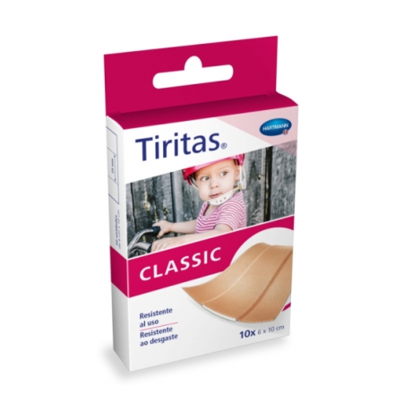 TIRITAS CLASSIC 10 APOSITOS ADHESIVOS 10 CM X 6 CM