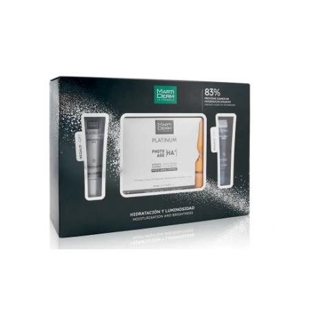 MARTIDERM PACK HIDRATACION Y LUMINOSIDAD PLATINUM PHOTO AGE 30 AMPOLLAS + EYE CORRECT DAY&NIGHT