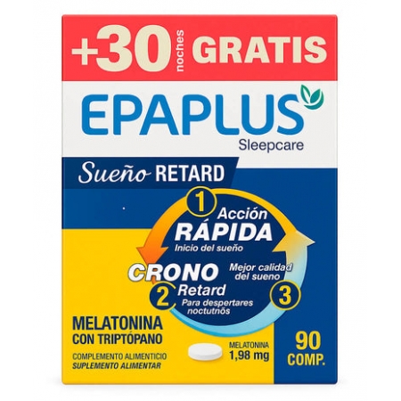 EPAPLUS SLEEPCARE RETARD CON TRIPTOFANO PROMO 60 + 30 COMPRIMIDOS