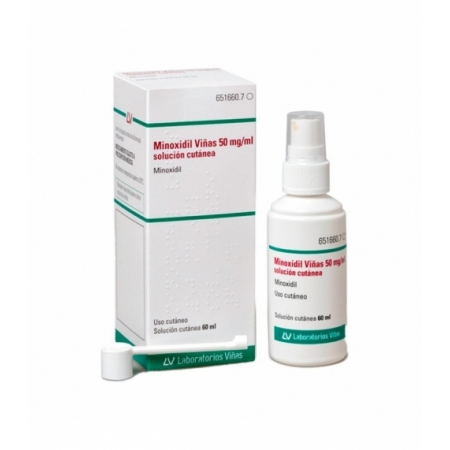 MINOXIDIL VIÑAS 50 MG/ML SOLUCION CUTANEA 1 FRASCO 60 ML