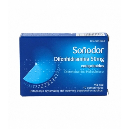 SOÑODOR DIFENHIDRAMINA 50 MG 10 COMPRIMIDOS