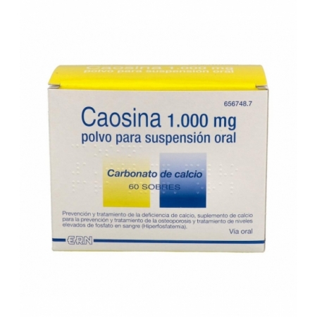 CAOSINA 2500 MG (1000 MG CA) 60 SOBRES POLVO