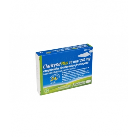 CLARITYNE PLUS 10 MG/240 MG 7 COMPRIMIDOS LIBERACION PROLONGADA