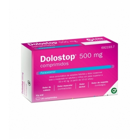 DOLOSTOP 500 MG 20 COMPRIMIDOS