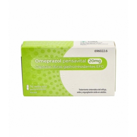 OMEPRAZOL PENSAVITAL EFG 20 MG 14 CAPSULAS GASTRORRESISTENTES (BLISTER)