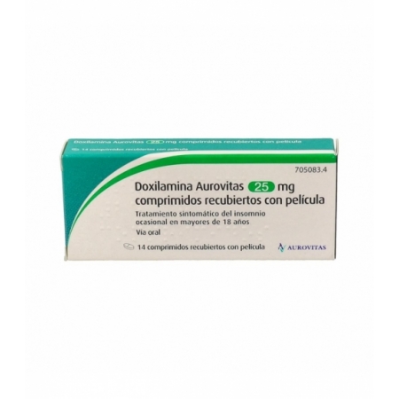 DOXILAMINA AUROVITAS 25 MG 14 COMPRIMIDOS RECUBIERTOS