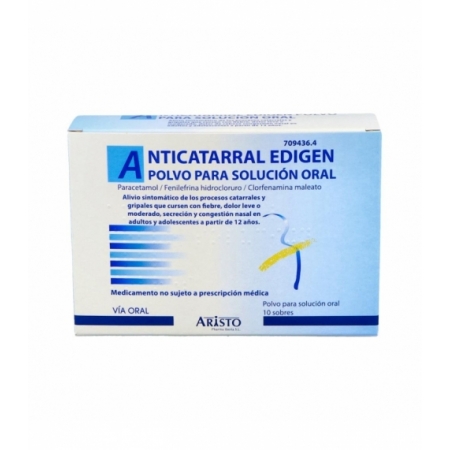 ANTICATARRAL EDIGEN 500/4/10 MG 10 SOBRES POLVO