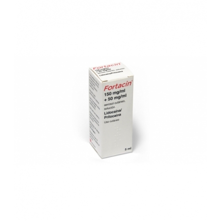 FORTACIN 150 MG/ML + 50 MG/ML SOLUCION PARA PULVERIZACION CUTANEA 1 FRASCO 5 ML