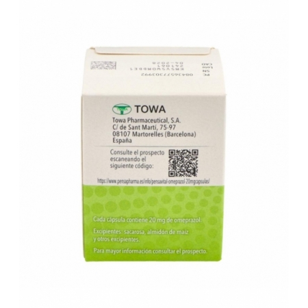 OMEPRAZOL PENSAVITAL EFG 20 MG 14 CAPSULAS GASTRORRESISTENTES