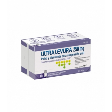 ULTRA-LEVURA 250 MG 10 FRASCOS SUSPENSION ORAL