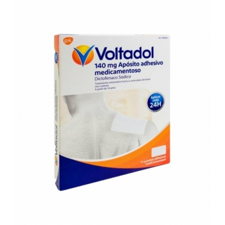 VOLTADOL 140 MG 10 APOSITOS ADHESIVOS MEDICAMENTOSOS