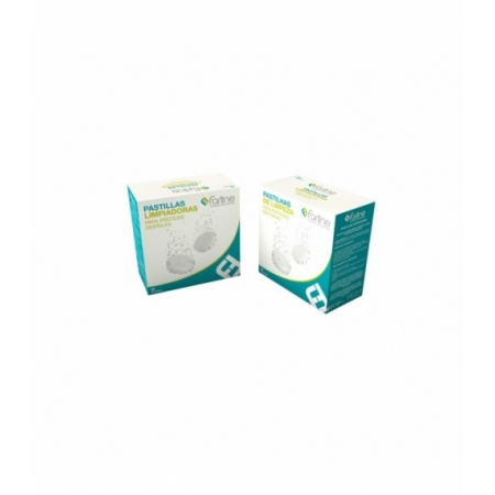 FARLINE PASTILLAS LIMPIADORAS LIMPIEZA PROTESIS DENTAL 32 TABLETAS
