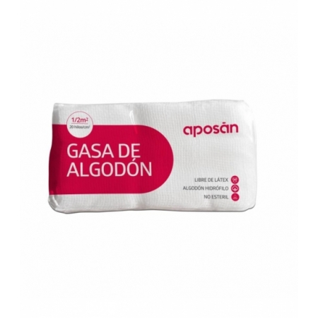 APOSAN GASA ALGODON HIDROFILO NO ESTERIL 1 UNIDAD 0,50 M2