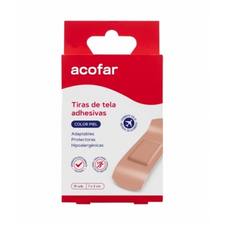 ACOFAR 10 TIRAS DE TELA COLOR PIEL