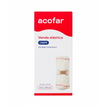 ACOFAR VENDA ELASTICA CREPE 1 UNIDAD 4 M X 10 CM