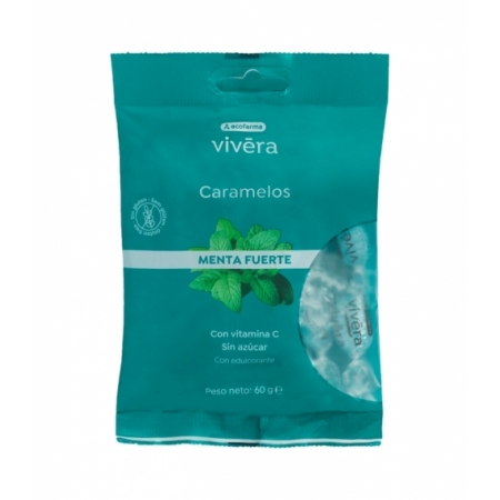 ACOFARSWEET CARAMELOS SIN AZUCAR 1 BOLSA 60 G SABOR MENTA FUERTE