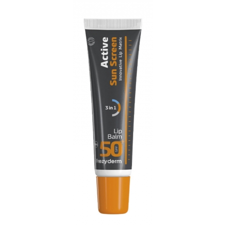 FREZYDERM ACTIVE SUNSCREEN LIP BALM SPF50+ 15 ML